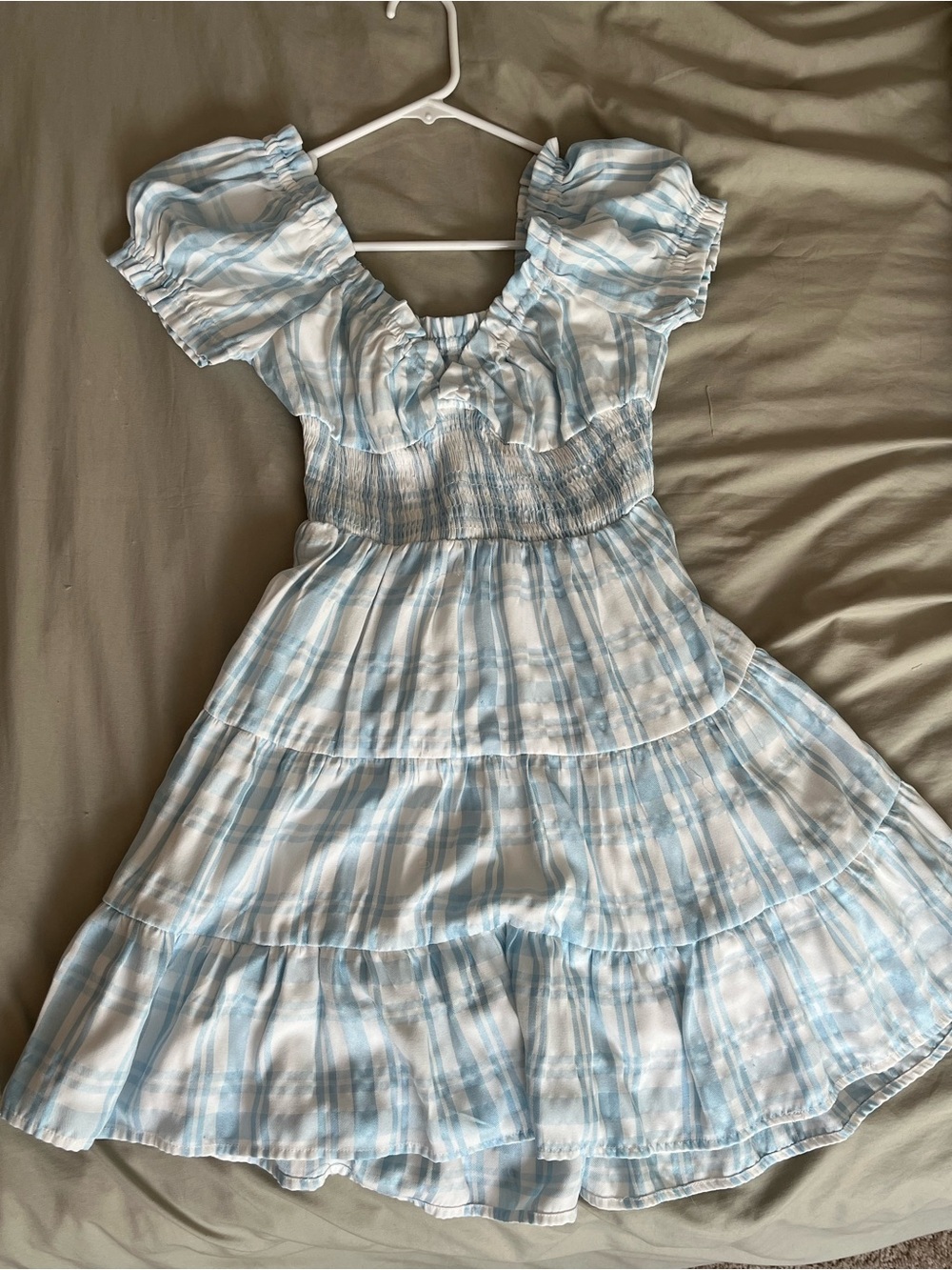 Princess Polly Blue & White gingham Dress